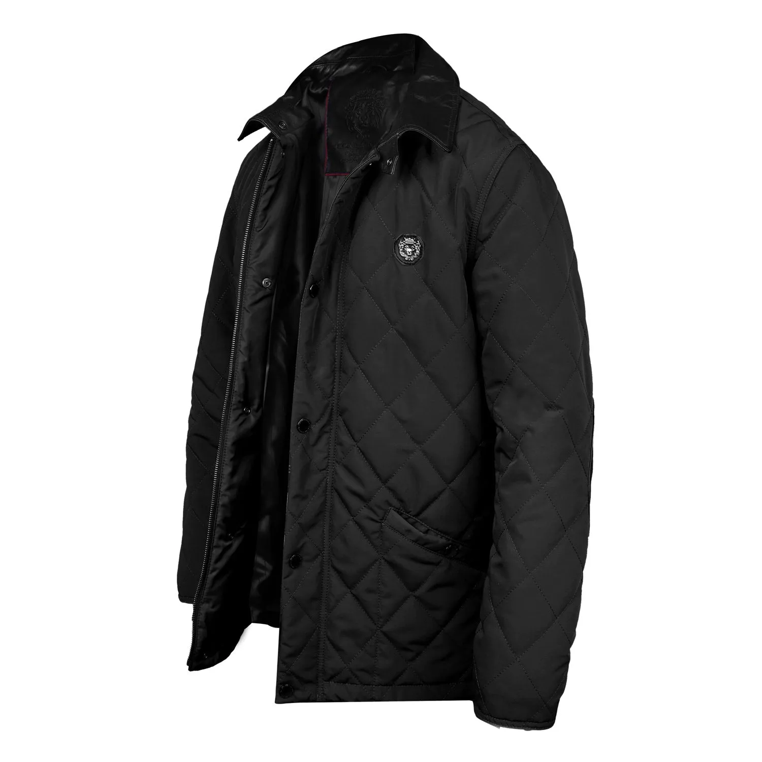 Short standing Collar Black Puffer jacket