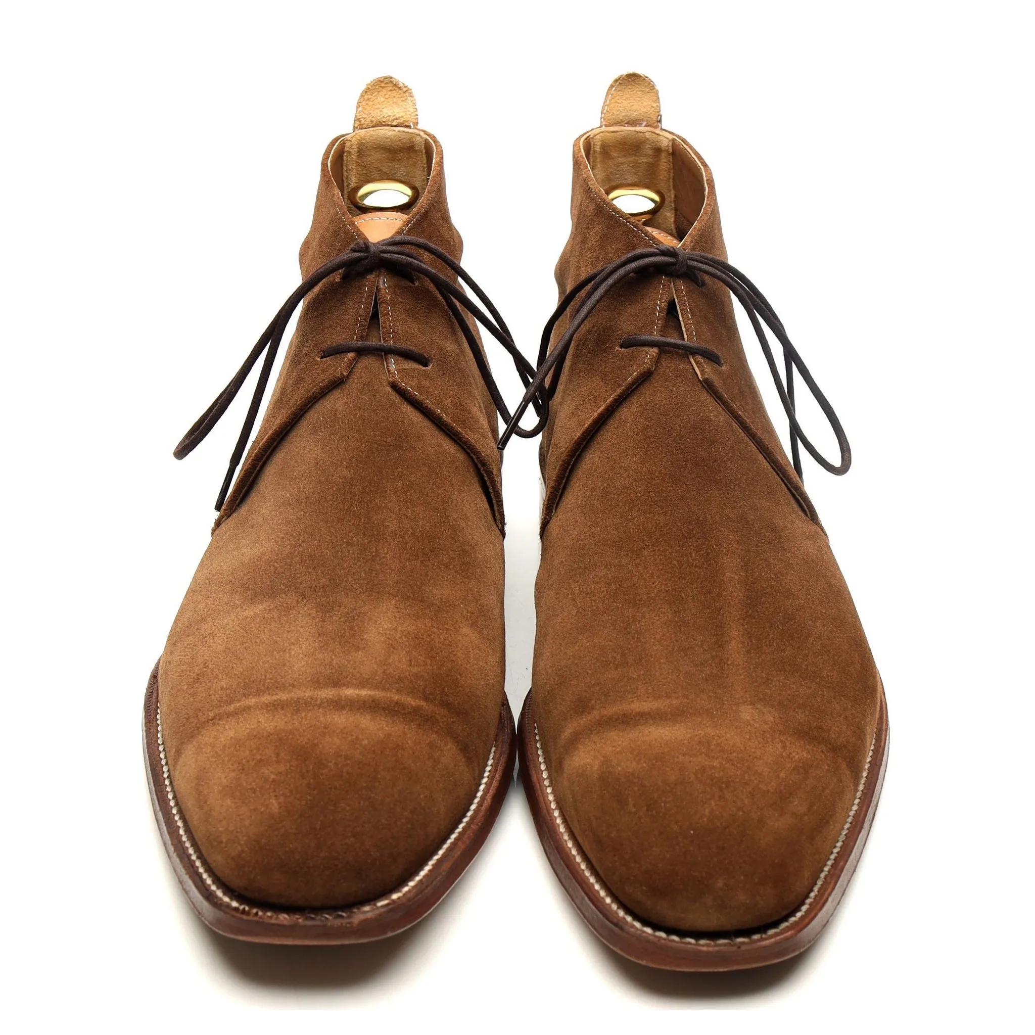 'Silas' Snuff Brown Suede Chukka Boots UK 10 F