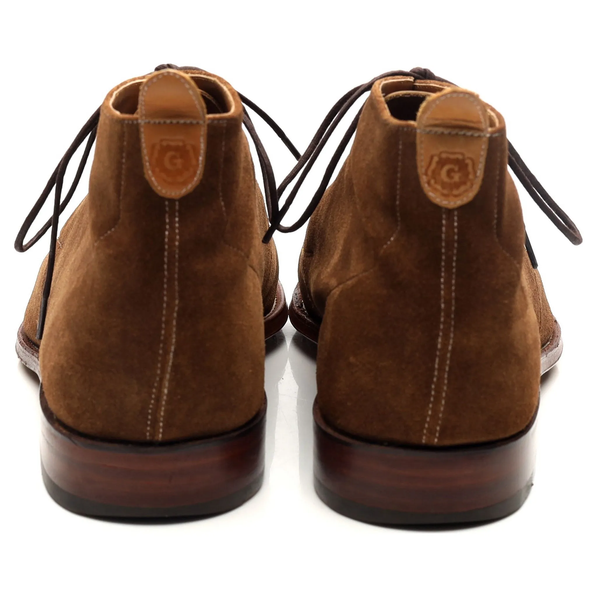 'Silas' Snuff Brown Suede Chukka Boots UK 10 F