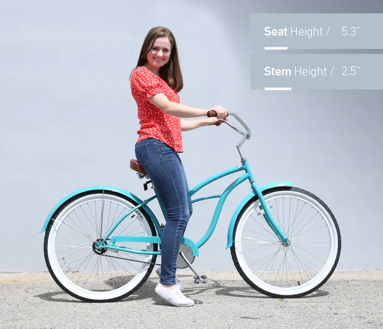 sixthreezero BE Women's Single Speed Beach Cruiser Bicycle