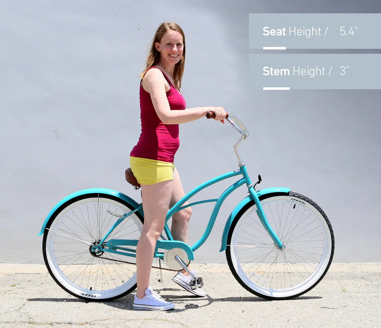 sixthreezero BE Women's Single Speed Beach Cruiser Bicycle