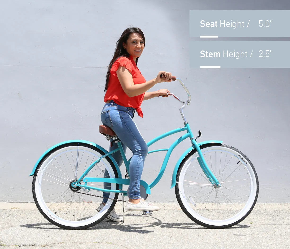 sixthreezero BE Women's Single Speed Beach Cruiser Bicycle