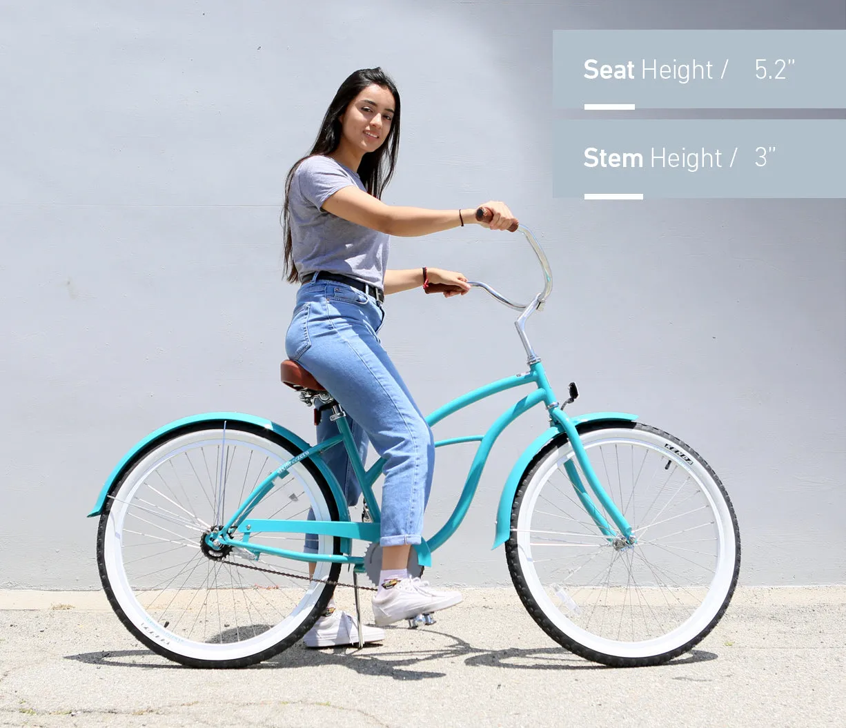 sixthreezero BE Women's Single Speed Beach Cruiser Bicycle