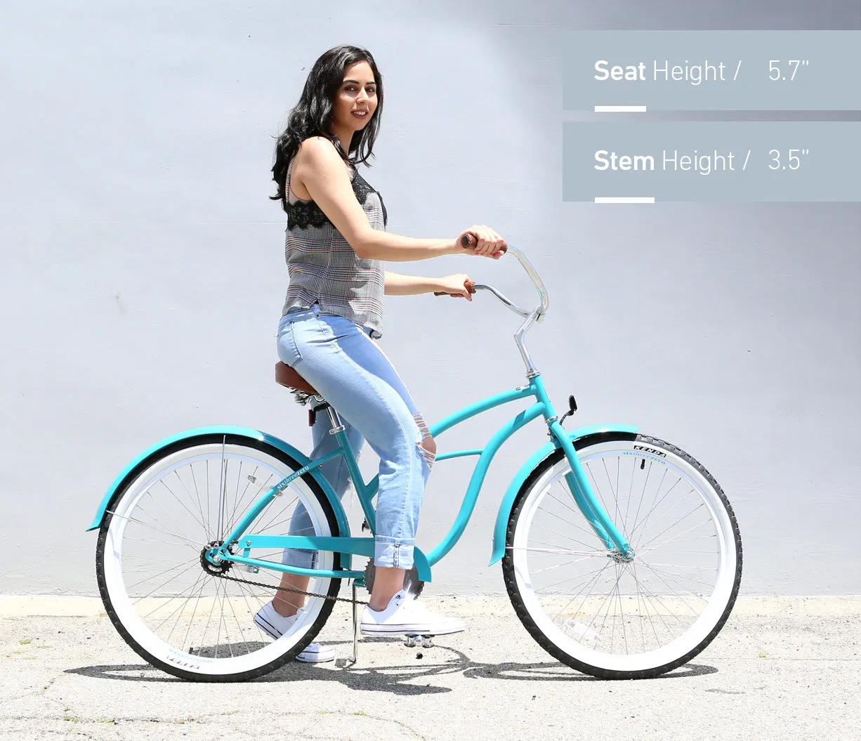 sixthreezero BE Women's Single Speed Beach Cruiser Bicycle