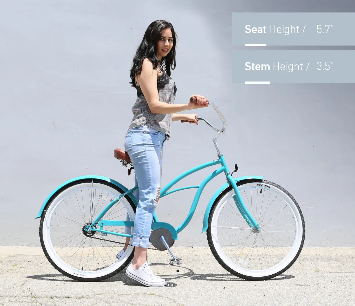 sixthreezero Breathe Women's 26" 7 Speed Beach Cruiser Bicycle