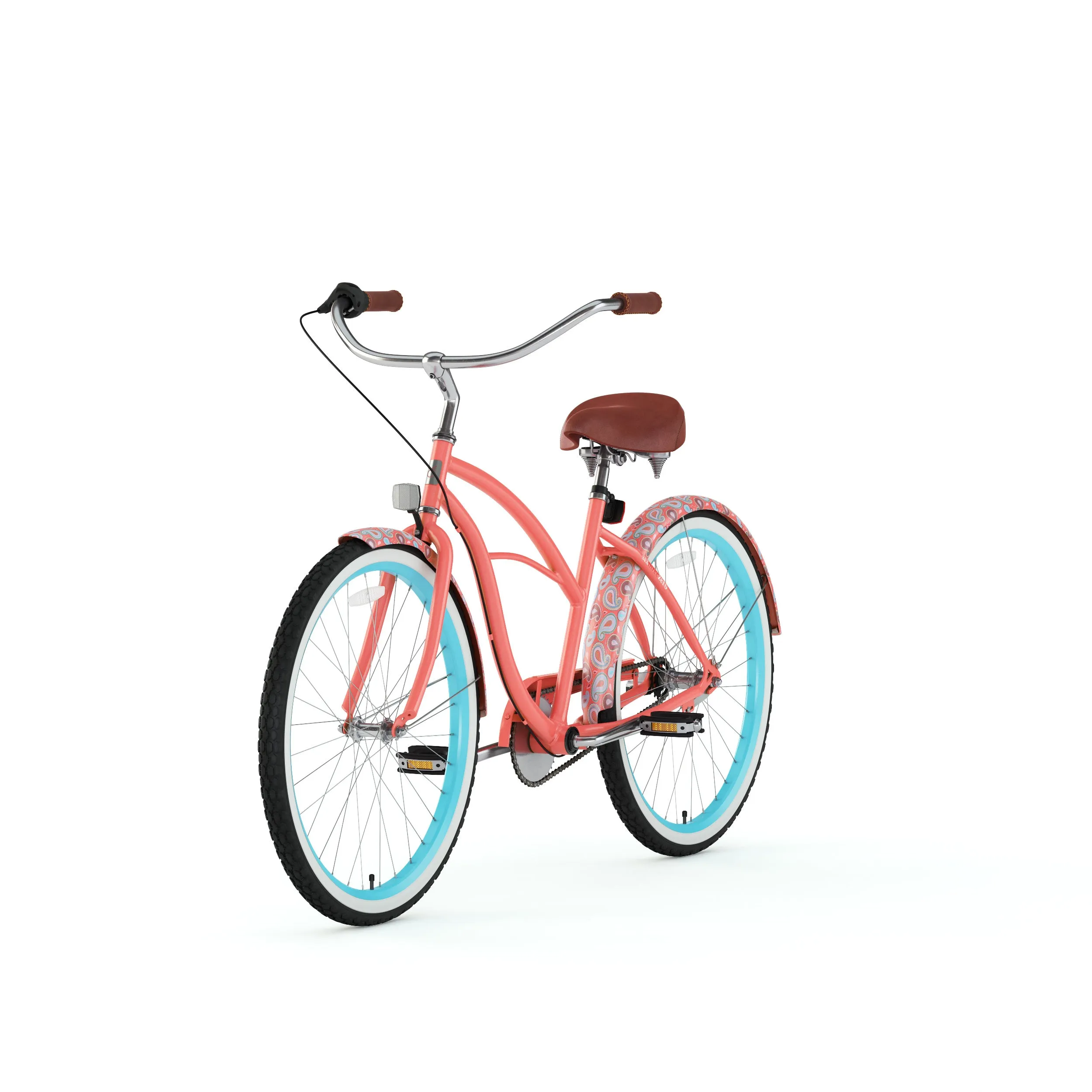 sixthreezero Paisley 3 Speed 26" Women's Beach Cruiser Bike