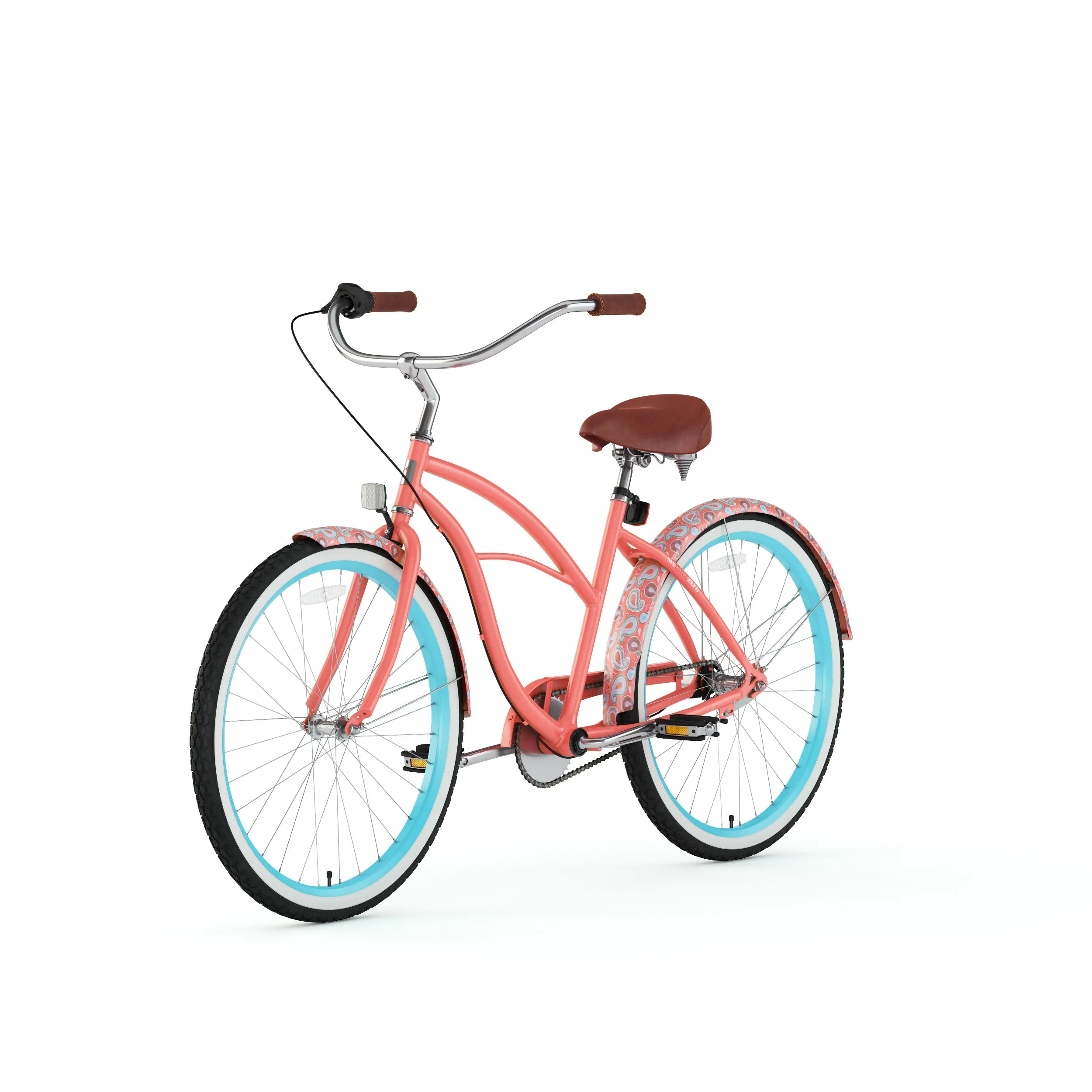 sixthreezero Paisley 3 Speed 26" Women's Beach Cruiser Bike