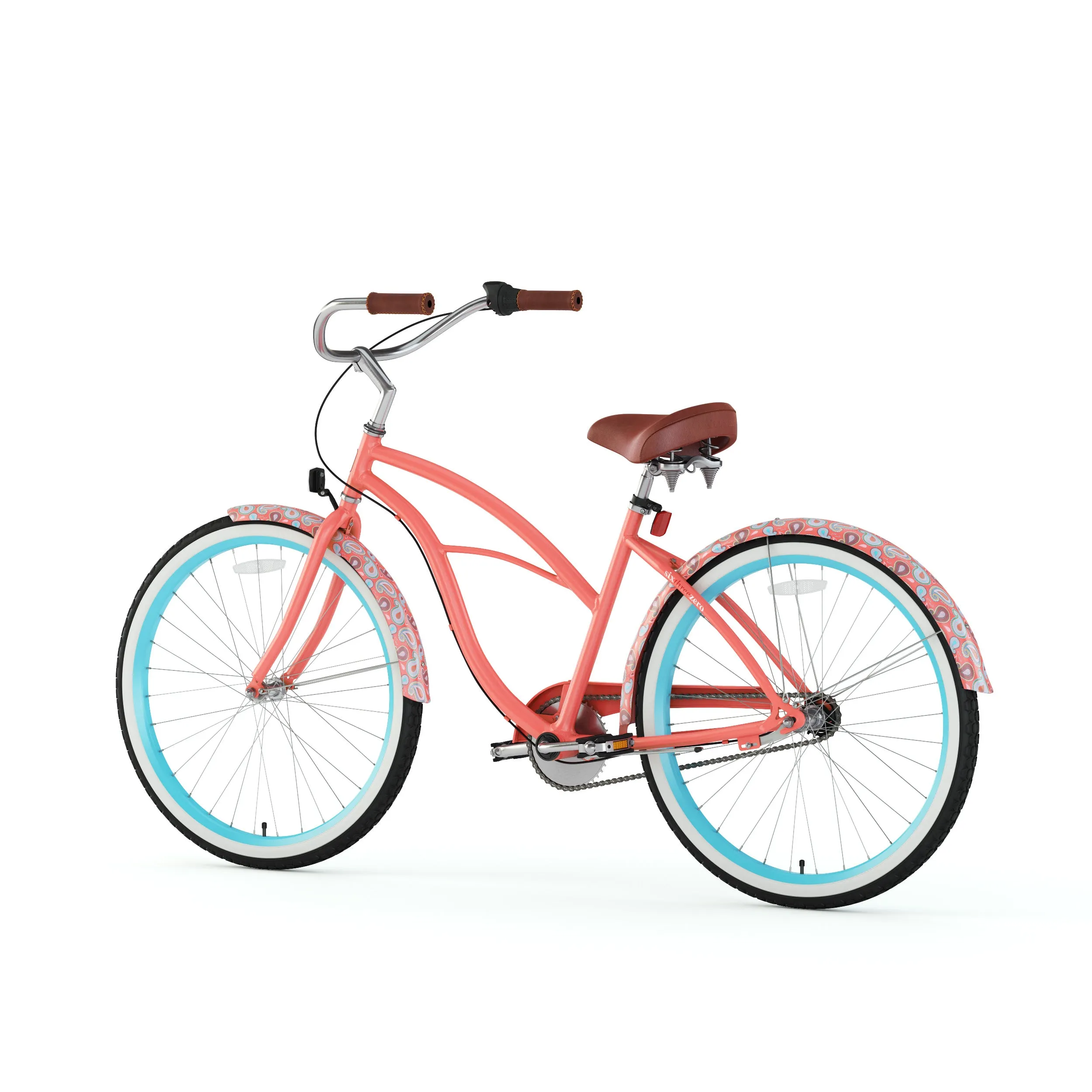 sixthreezero Paisley 3 Speed 26" Women's Beach Cruiser Bike