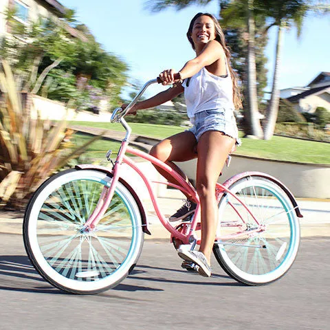 sixthreezero Paisley 3 Speed 26" Women's Beach Cruiser Bike