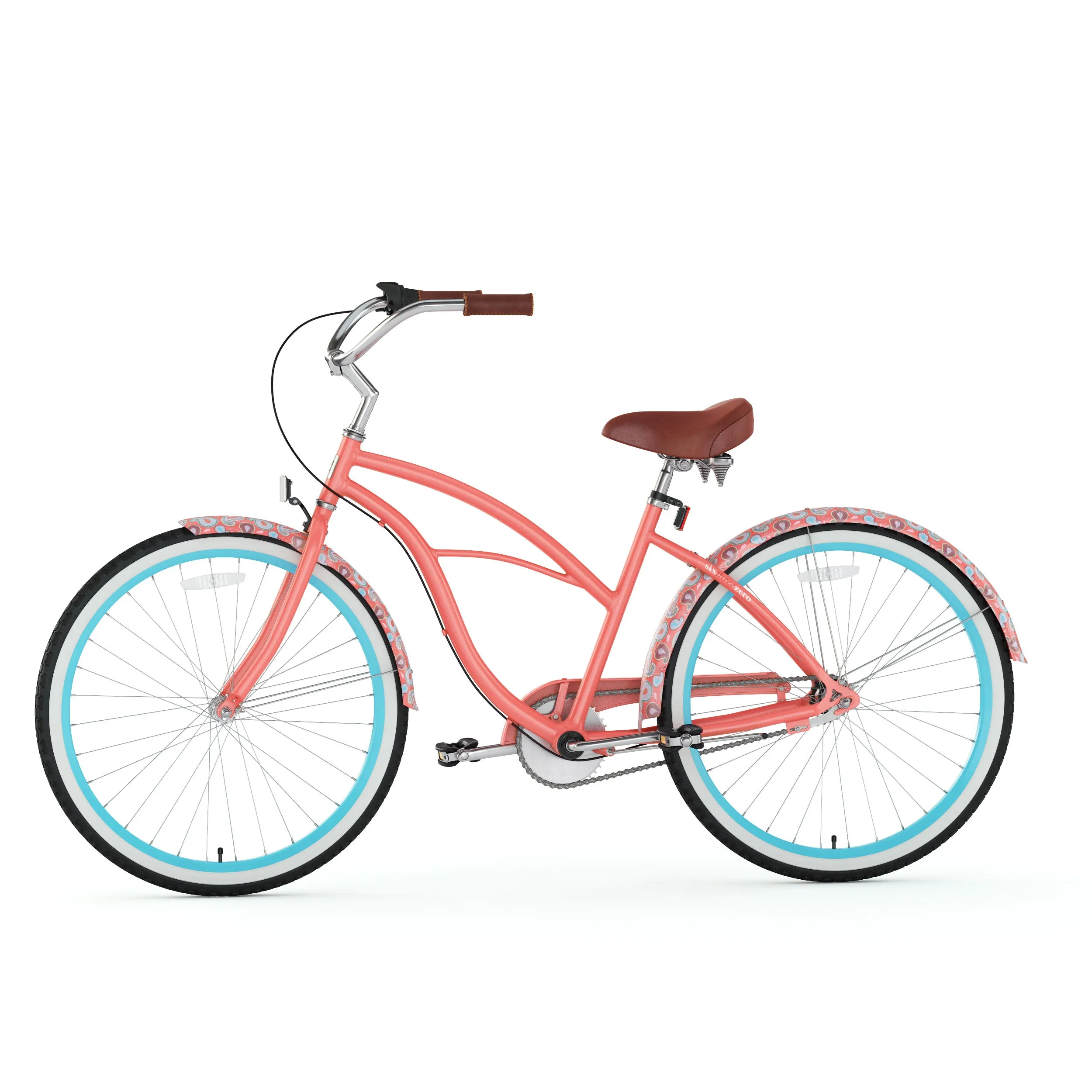 sixthreezero Paisley 3 Speed 26" Women's Beach Cruiser Bike