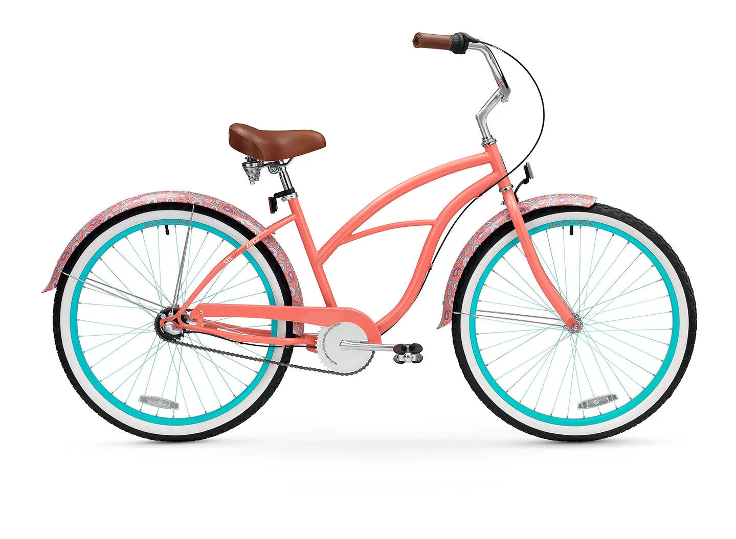 sixthreezero Paisley 3 Speed 26" Women's Beach Cruiser Bike