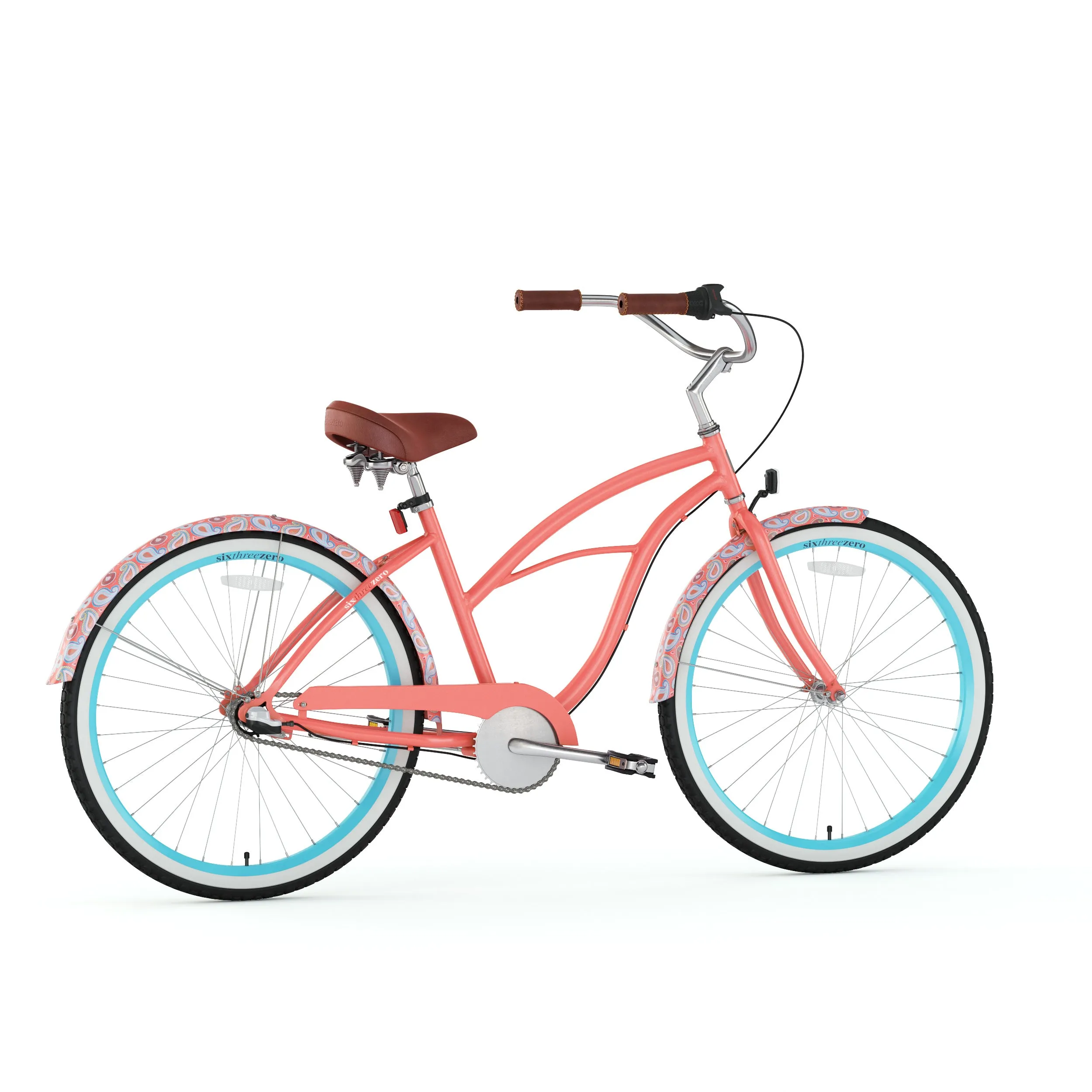 sixthreezero Paisley 3 Speed 26" Women's Beach Cruiser Bike