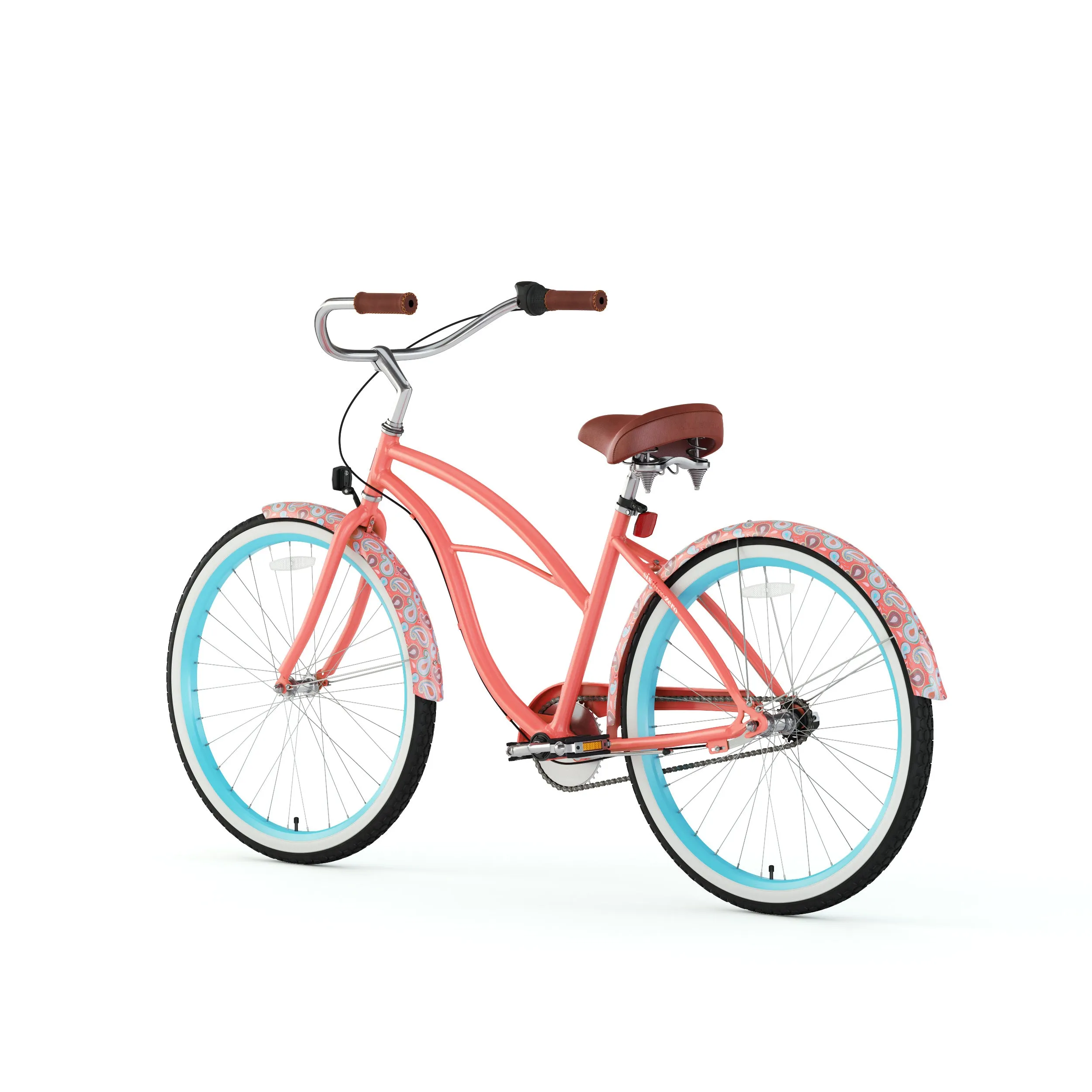 sixthreezero Paisley 3 Speed 26" Women's Beach Cruiser Bike