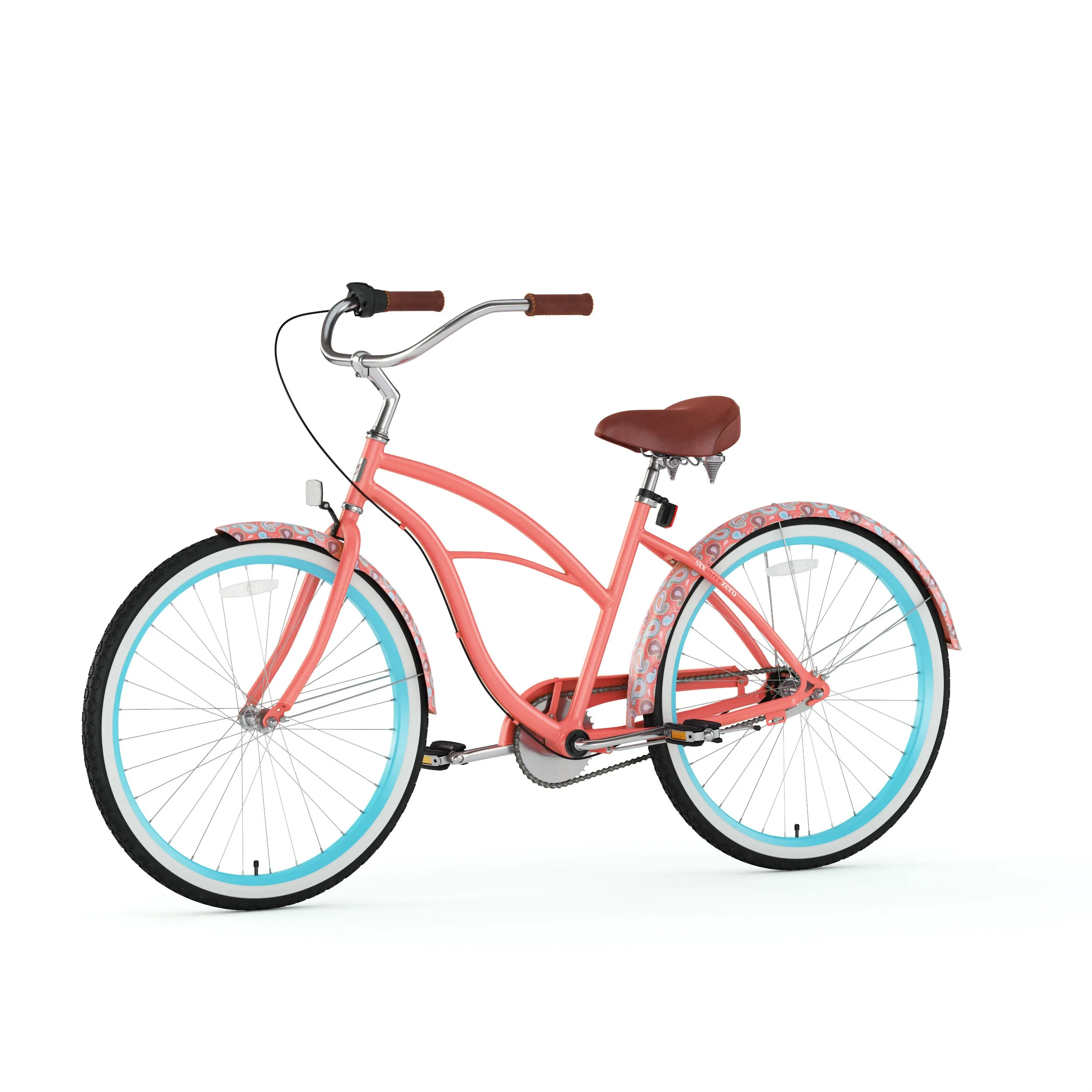 sixthreezero Paisley 3 Speed 26" Women's Beach Cruiser Bike