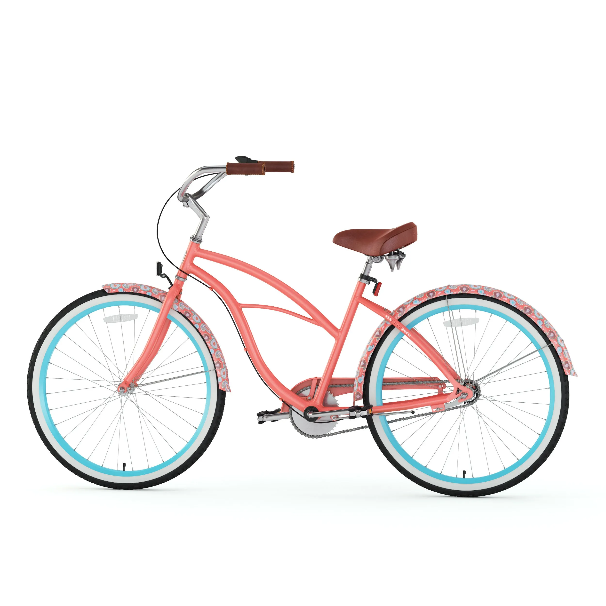 sixthreezero Paisley 3 Speed 26" Women's Beach Cruiser Bike