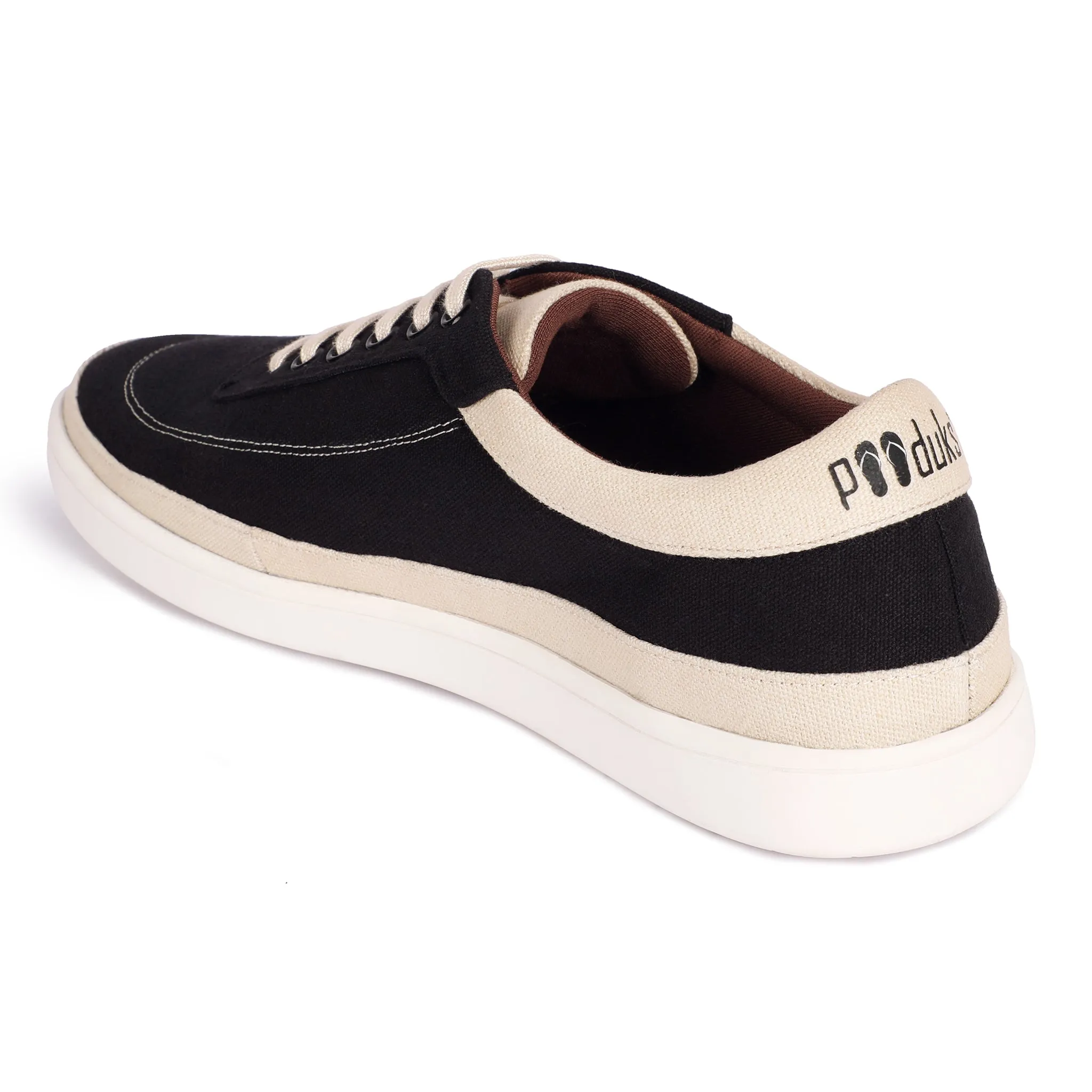 Ske Eco-Sole Sneakers Black and Beige Men