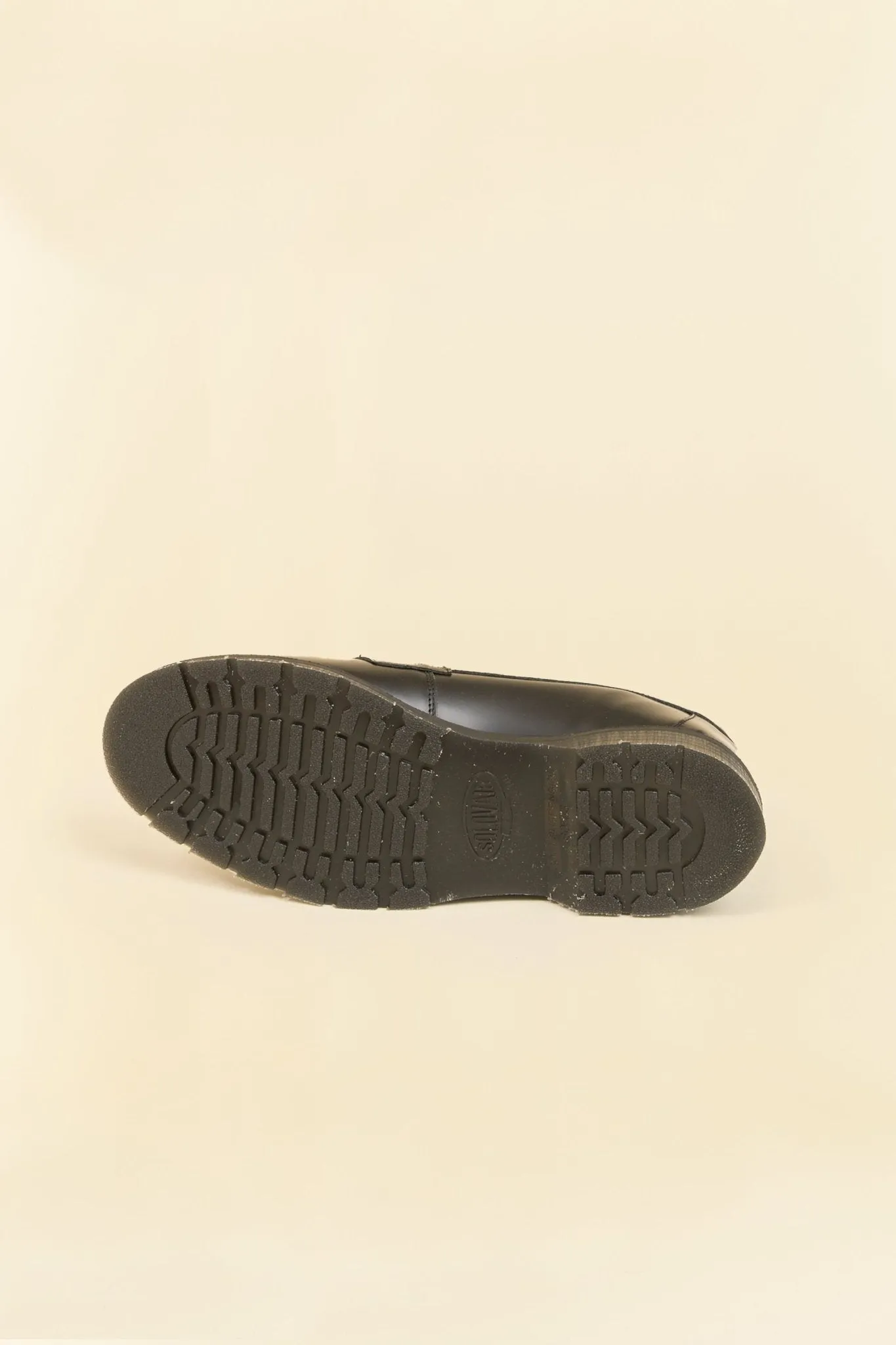 Solovair Penny Loafer - Black Hi Shine