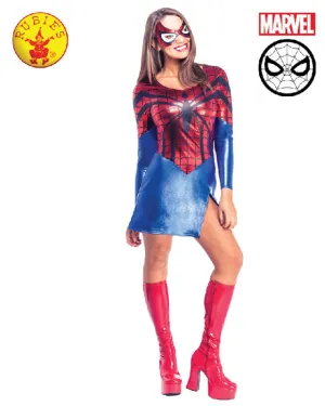 SPIDER-GIRL DRESS AND MASK - ADULT