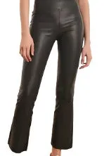 SPRWMN Leather Ankle Flare Legging in Black