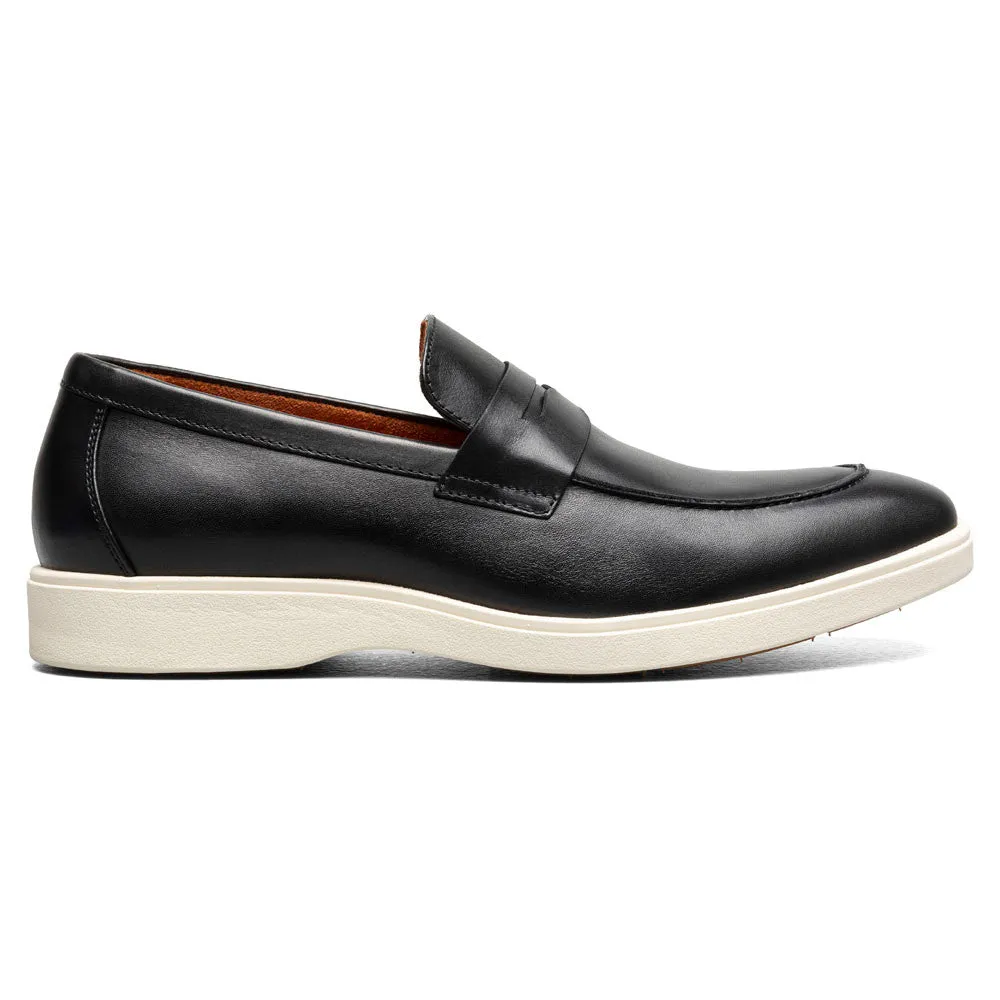 Stacy Adams Spencer Moc Toe Black Penny Slip On Shoes