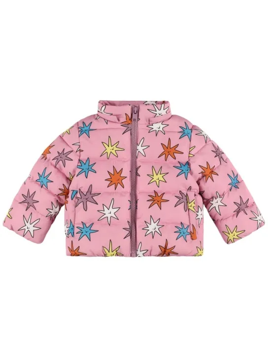 Stella McCartney Kids   Printed nylon hooded puffer jacket 