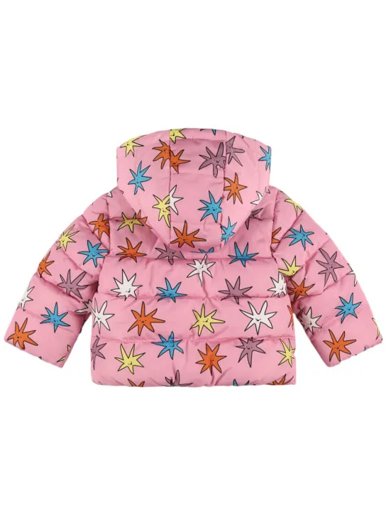 Stella McCartney Kids   Printed nylon hooded puffer jacket 