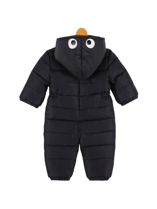 Stella McCartney Kids   Printed recycled nylon puffer romper 