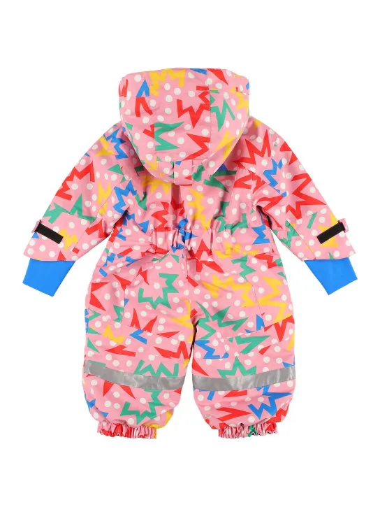 Stella McCartney Kids   Printed recycled tech puffer romper 