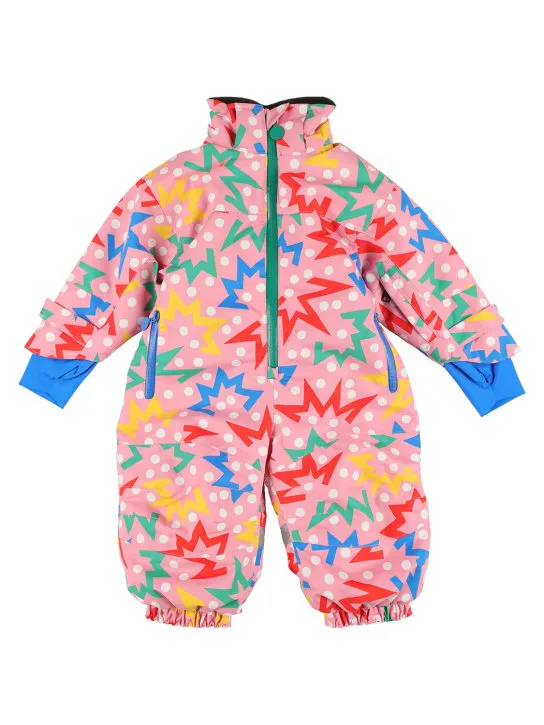 Stella McCartney Kids   Printed recycled tech puffer romper 