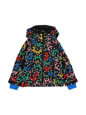 Stella McCartney Kids   Recycled tech printed puffer ski jacket 