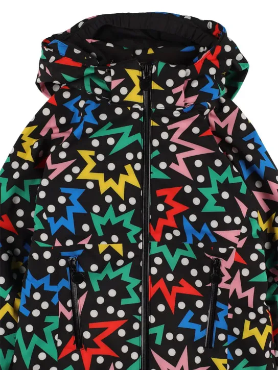 Stella McCartney Kids   Recycled tech printed puffer ski jacket 