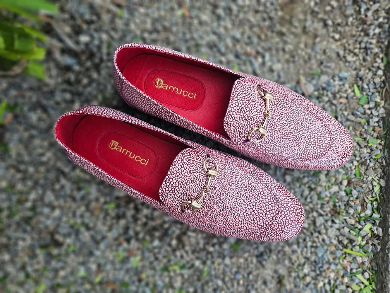 Stingray Embossed Horsebit Loafer