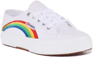 Superga 2750 Cotu In White Rainbow