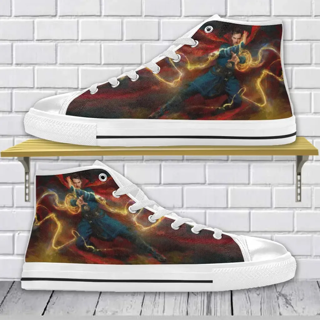 Superhero Shoes Doctor Strange Shoes High Top Sneakers for Kids and Adults