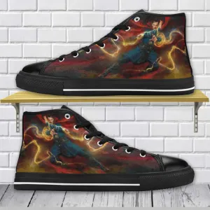 Superhero Shoes Doctor Strange Shoes High Top Sneakers for Kids and Adults