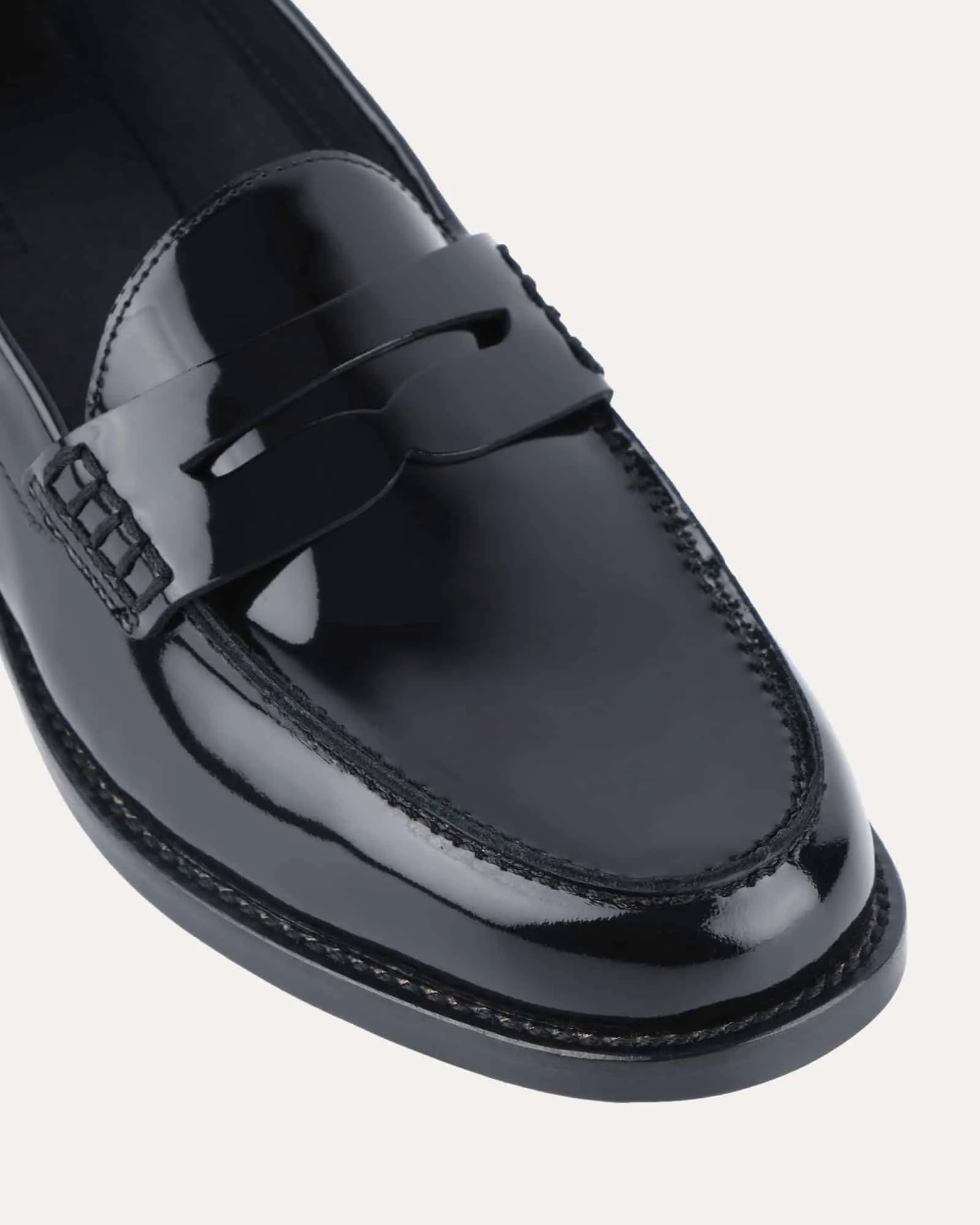 TAIT LOAFERS BLACK PATENT