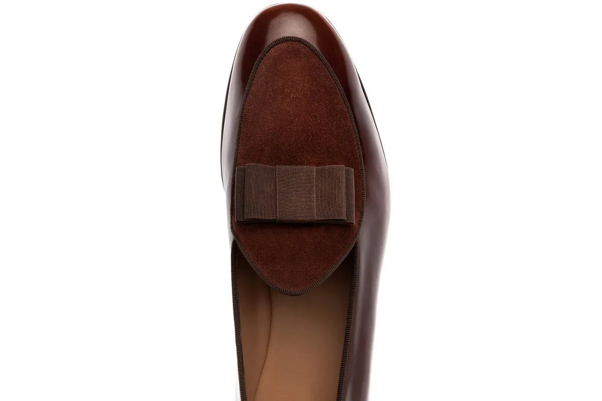 TANGERINE 3 BRUSHED COCOA BELGIAN LOAFERS