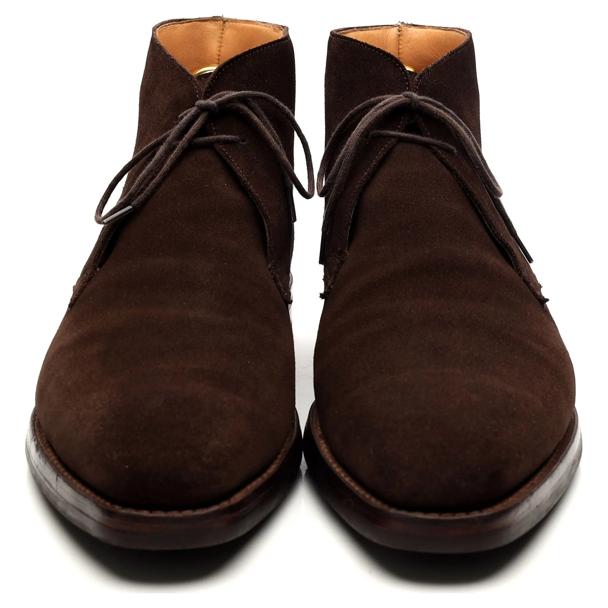 'Tetbury' Dark Brown Suede Chukka Boots UK 10 E