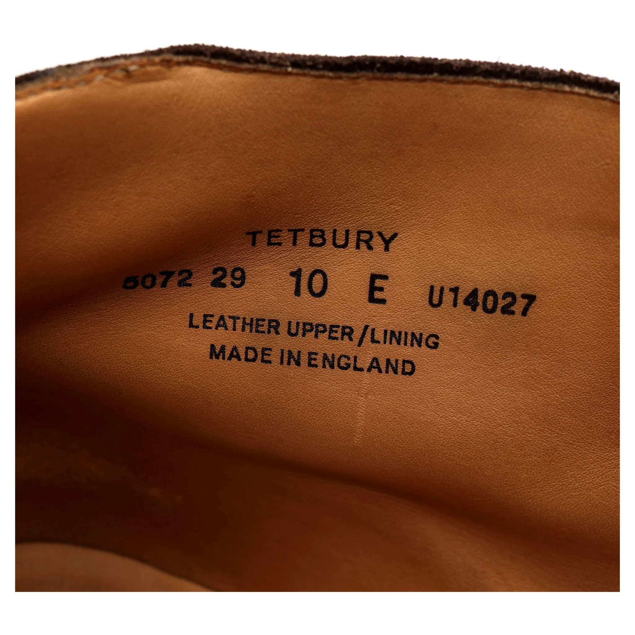 'Tetbury' Dark Brown Suede Chukka Boots UK 10 E