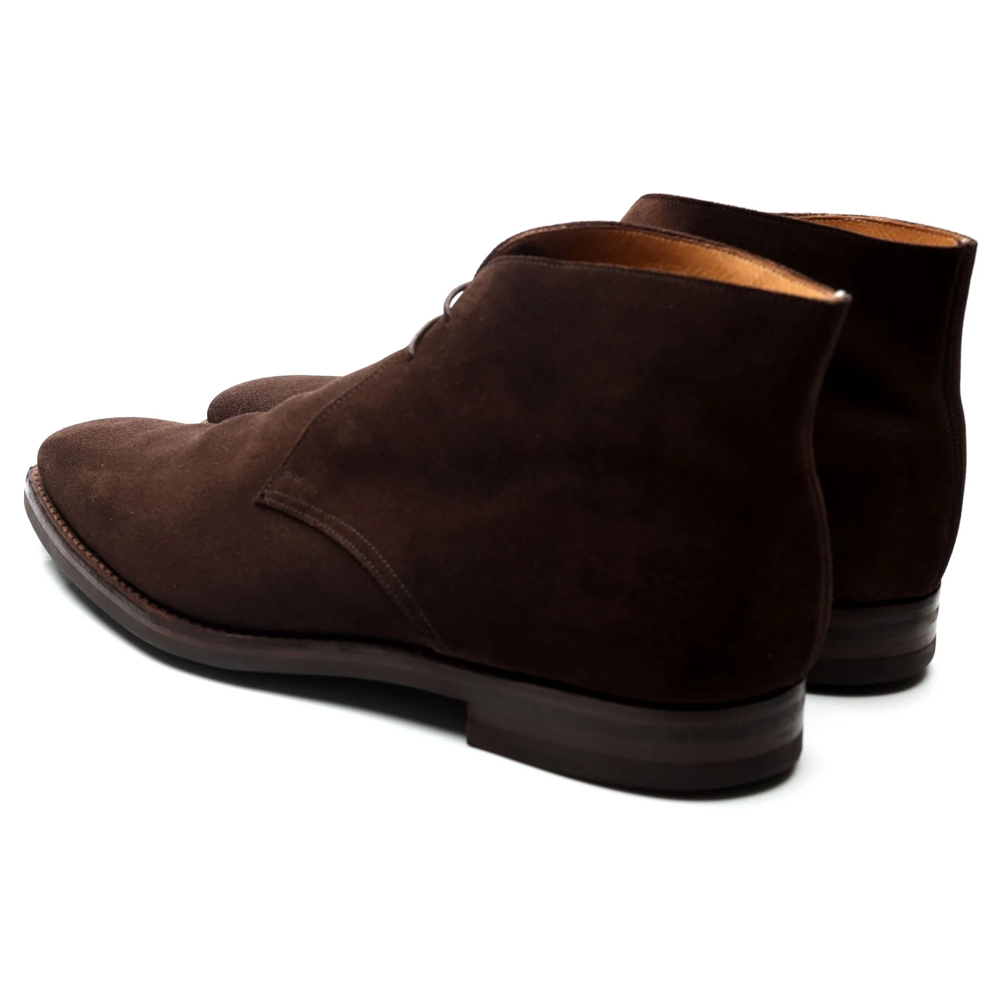 'Tetbury' Dark Brown Suede Chukka Boots UK 12 E