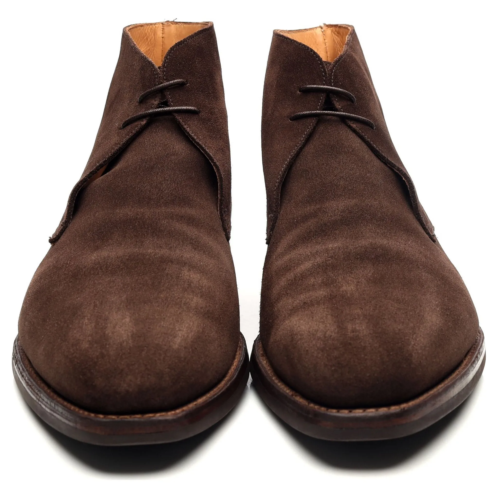 'Tetbury' Dark Brown Suede Chukka Boots UK 12 E