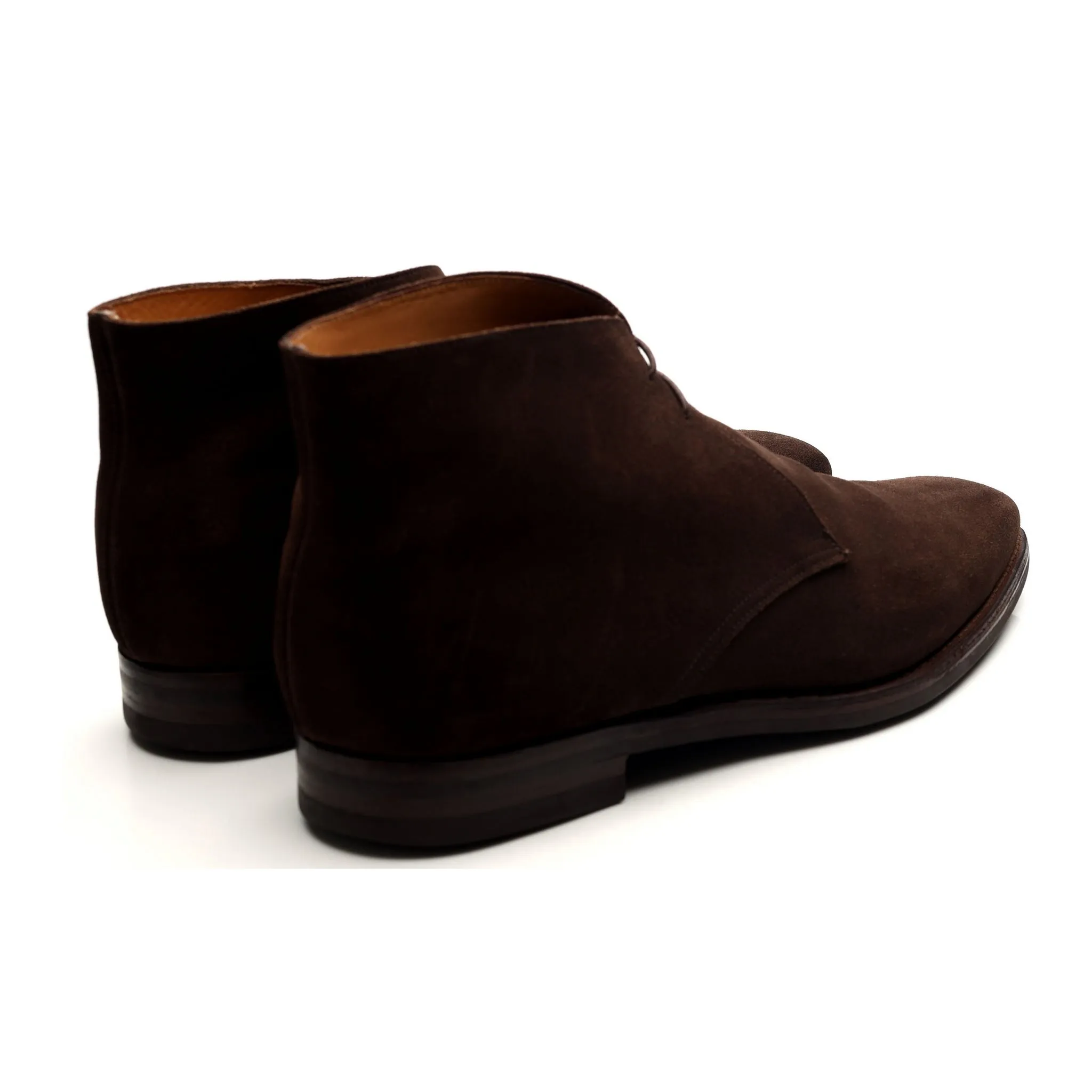 'Tetbury' Dark Brown Suede Chukka Boots UK 12 E