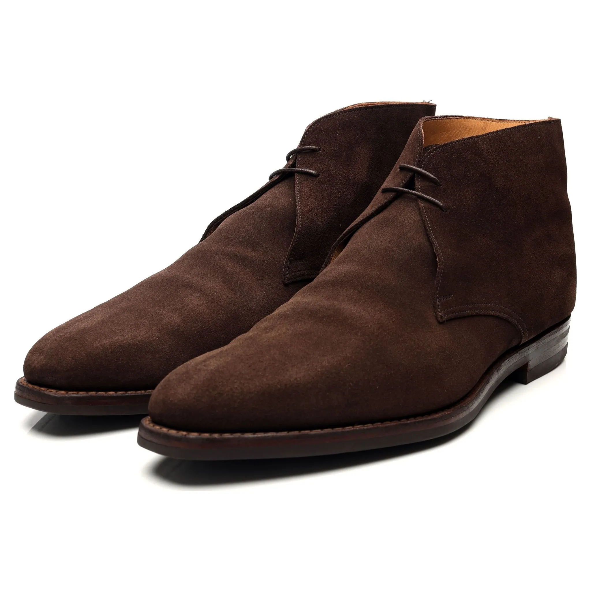 'Tetbury' Dark Brown Suede Chukka Boots UK 12 E