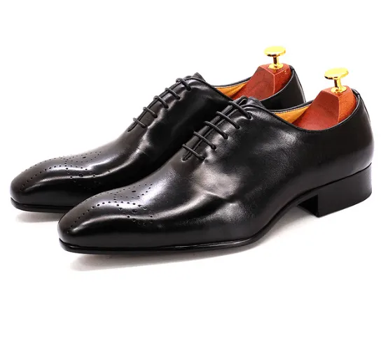 The Ardito -  Men's Elegant Leather Oxford Dress Shoes (Whole Cut)