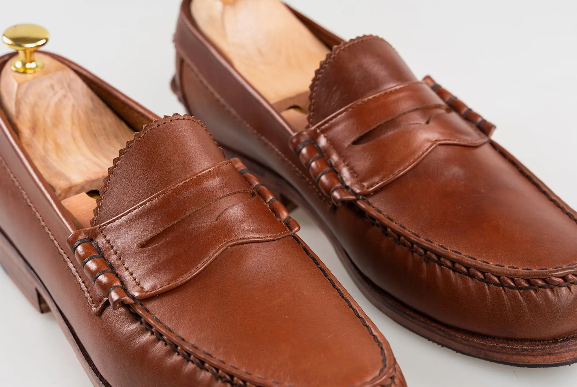 The Grand Penny Loafers - Chestnut Brown