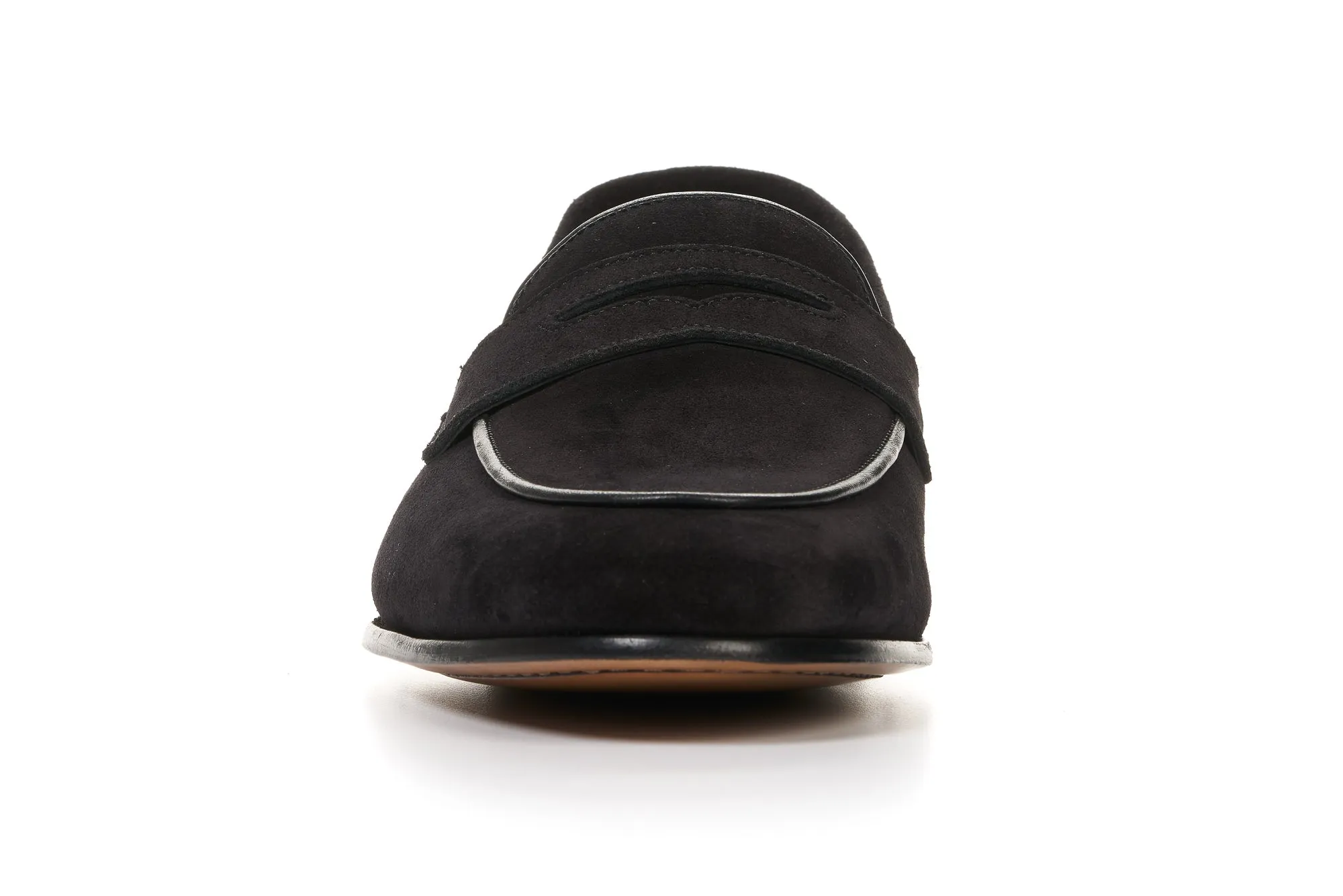 The Louis Penny Loafer - Nero Suede