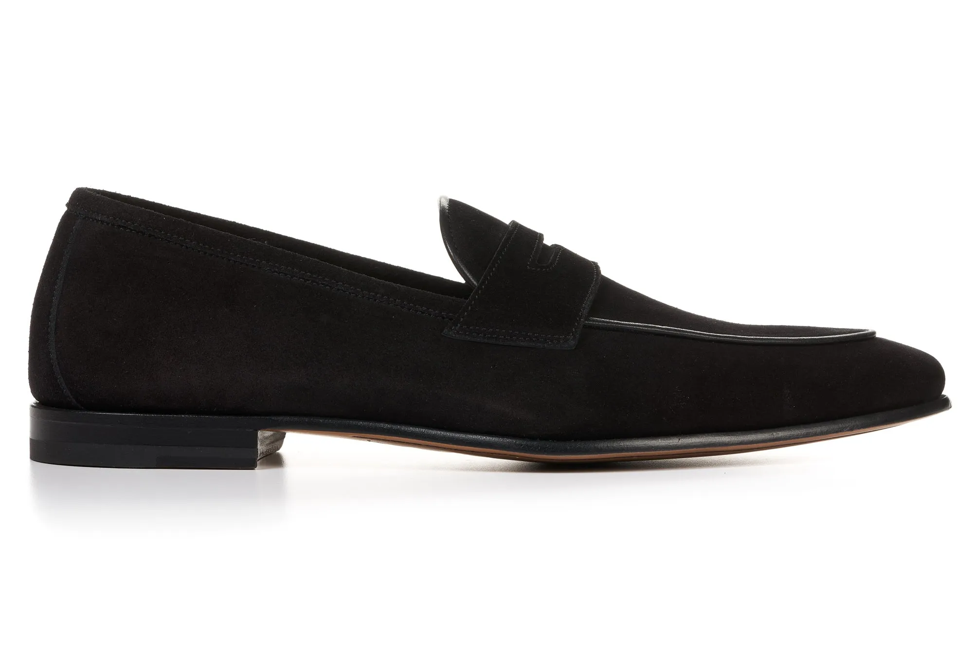 The Louis Penny Loafer - Nero Suede