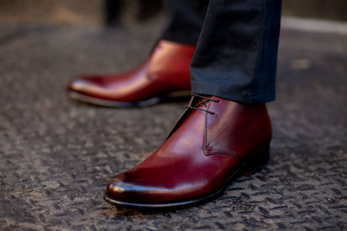 The Newman Chukka Boot - Oxblood