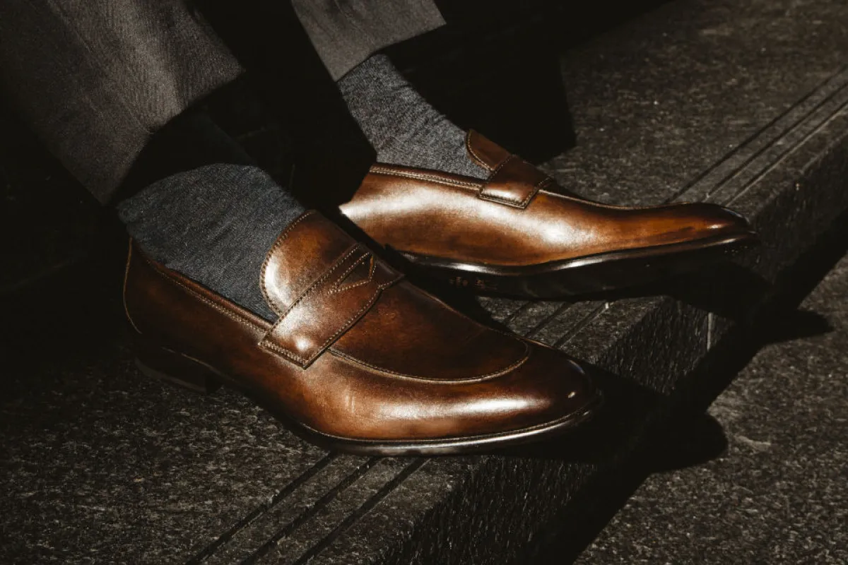 The Stewart Penny Loafer - Brown