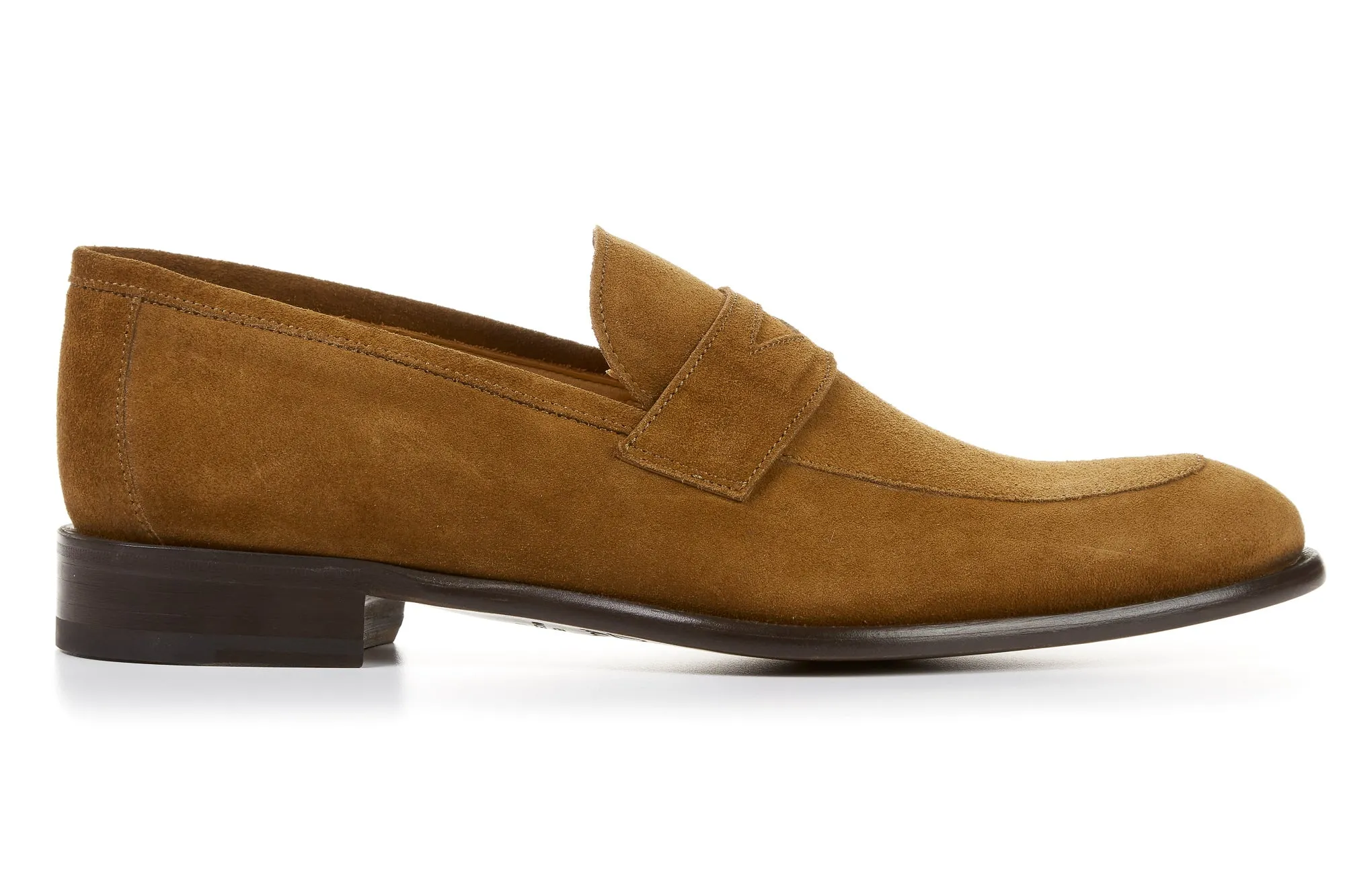 The Stewart Penny Loafer - Cacao Suede